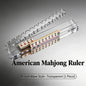 Crystal Clear Scalloped Mahjong Racks with Magnetic Pushers