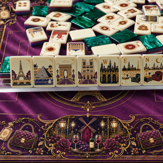 Parisian Reverie Mahjong Tiles