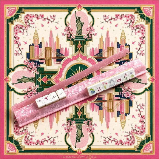Pink Pearlescent Mahjong Racks