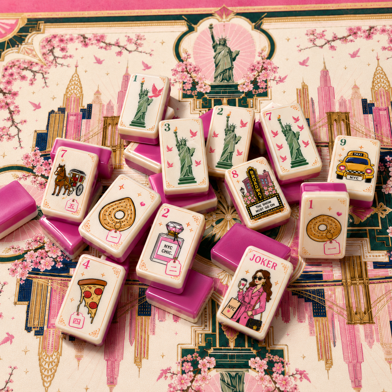 New York Fashionista Mahjong Tiles