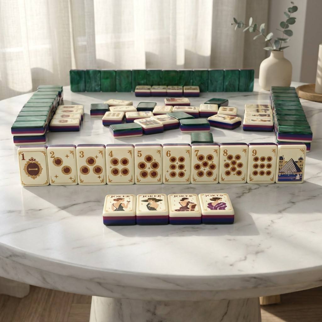 Parisian Reverie Mahjong Tiles