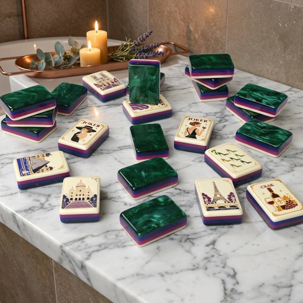 Parisian Reverie Mahjong Tiles